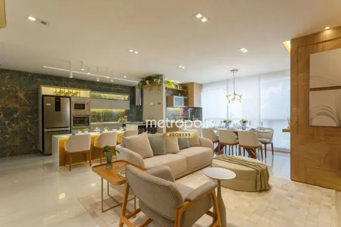 Apartamento com 2 dormitórios à venda, 117 m² por R$ 1.423.300,00 - Vila Assunção - Santo