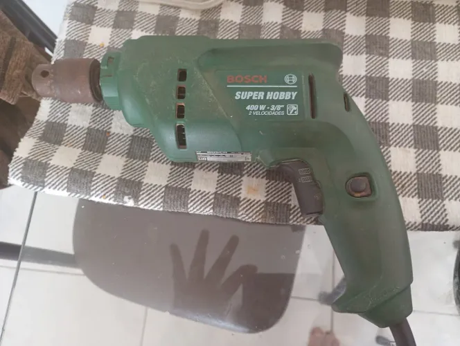 FURADEIRA BOSCH SUPER HOBBY 400W 3/8 2 VELOCIDADES