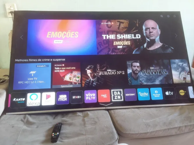 Smart TV LG 65 4K ULTRAHD HDR COMANDO DE VOZ ALEXA BORDA INFINITA EXCELENTE ESTADO