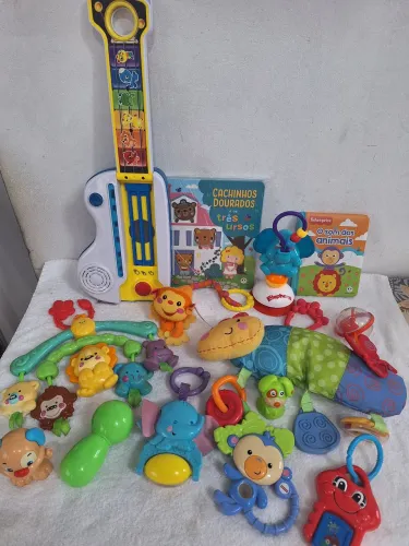 Combo brinquedos de bebê fisher price (leia a descrição) didático musical educativo