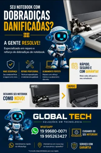 Assistência técnica especializada em reparo estético para seu notebook 