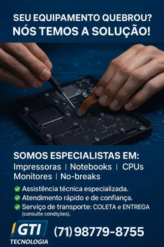 Assistência técnica especializada informática