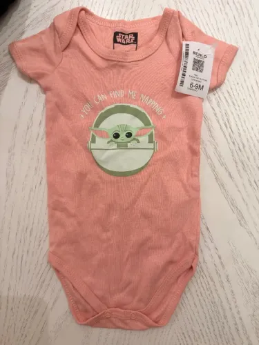 Body menina star wars 6-9 meses