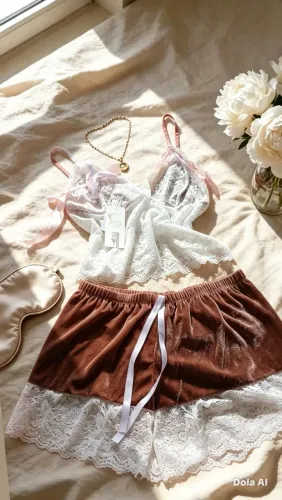 Baby Doll sexy e romantico( veludo + renda) entrega grátis