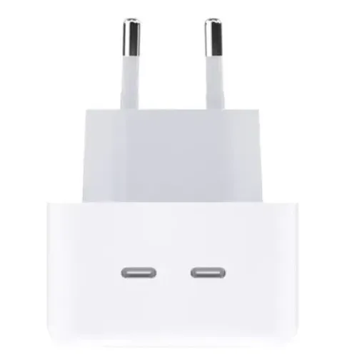 Fonte de Carregador Turbo 35w Para Iphone Usb-C Com 2 Entradas IPhone