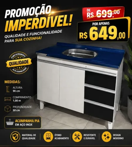 Balcão com pia