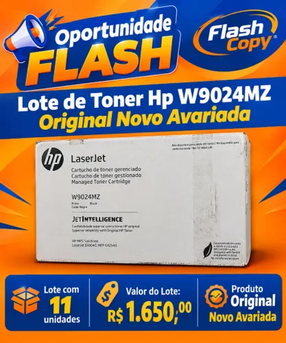 Lote de Toner HP W9024MZ Original Novo Avariada