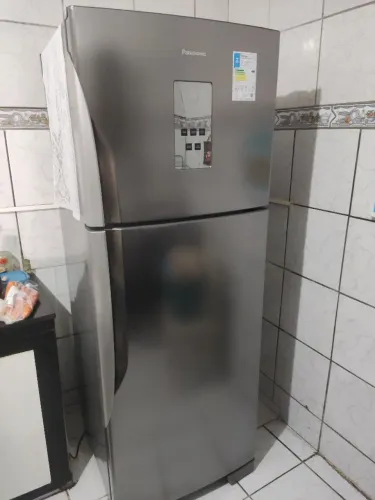 Geladeira Panasonic 483L Aço Escovado Inox BT55 Inverter