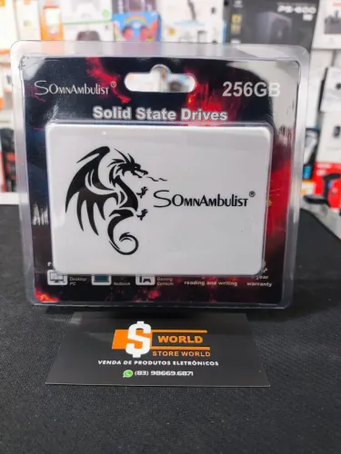 Ssd 256Gb Somnambulist para Computador e Notebook- Produto novo. Loja Store World