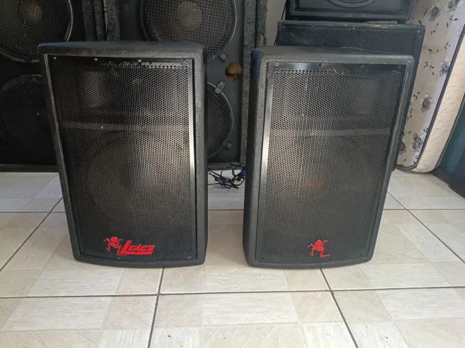 caixas acústica leacs plus 550 ativa e passiva