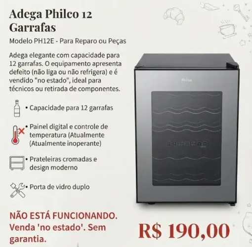 Adega Philco - NÃO FUNCIONANDO
