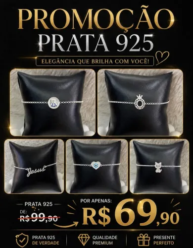 Promoção Prata 925 (Pulseiras Feminina)