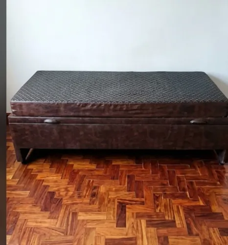 Cama box SOLTEIRO com cama auxiliar