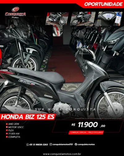 Biz 125 ES 2014 Com partida | Impecável 