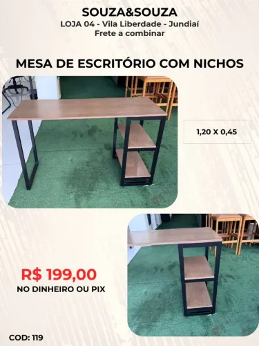 Mesinha escritório com Nichos