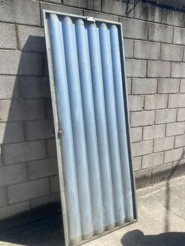 Portão tubular social galvanizado novo com fechadura