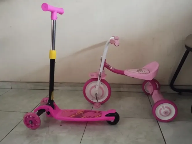 Bicicleta e patinete infantil