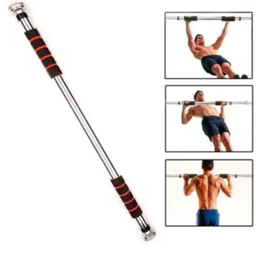 Barra Flexão Porta Ajustável Nova 60cm a 100cm