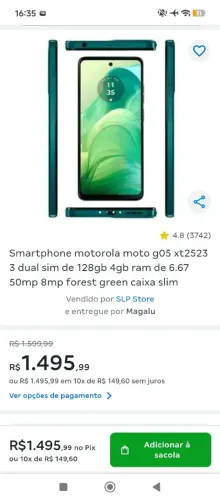 Celular Motorola moto g05 lacrado NOVO