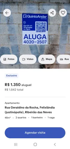 Alugo apartamento 1000 reais mais condomínio e IPTU por conta do inquilino