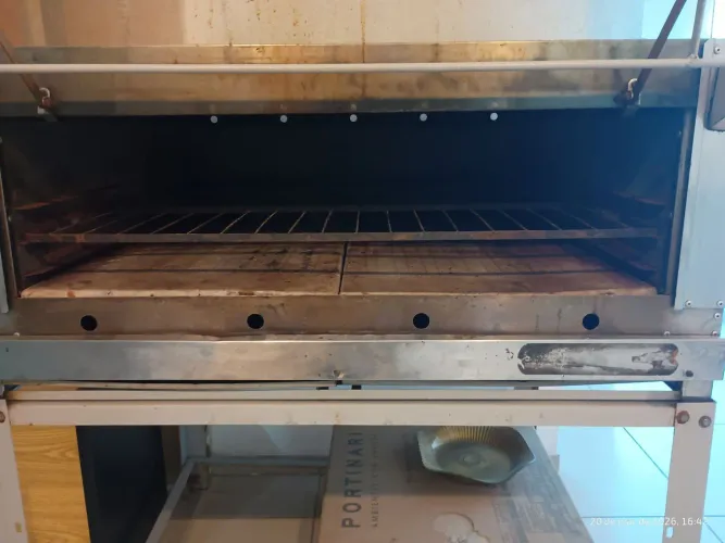 Forno de pão e pizza industrial