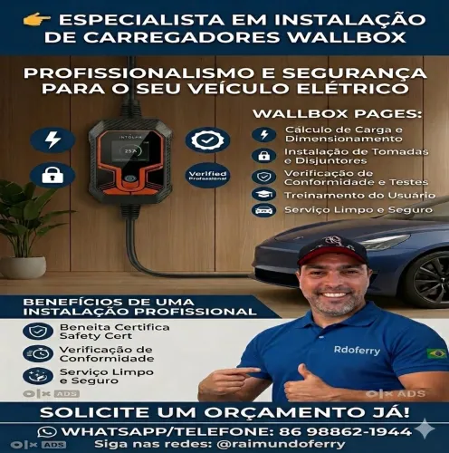 Instalação de Wallbox - Carregador para Carro Elétrico em Teresina