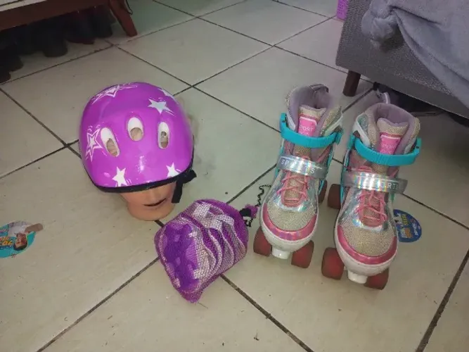 Patins infantil com LED