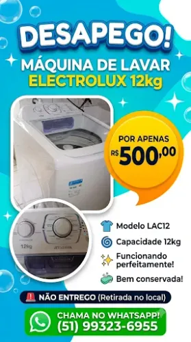 Máquina de lavar roupas