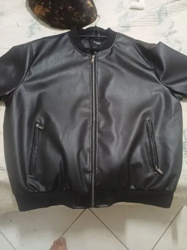 Jaqueta de couro masculina