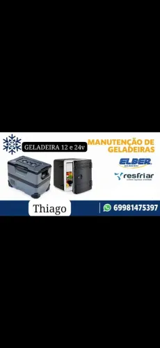 Manutenção concerto em geladeira de caminhao 12 e 24v