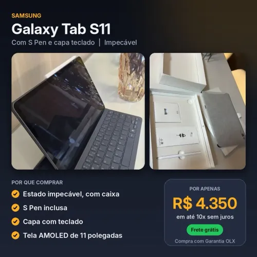 Tablet samsung S11 WIFI , para pessoas detalhistas