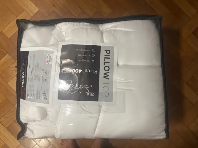 Pillow top perca 400 fios zelo select