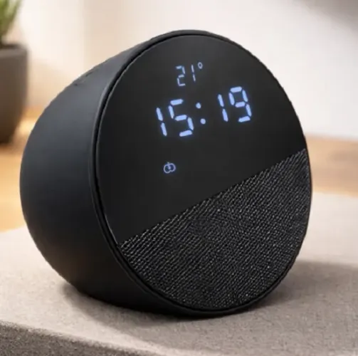 Caixa Som A'gold Bluetooth Rádio Relógio digital Despertador Fm. Lacrado