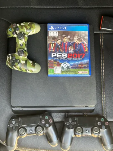 ? PS4 Slim + 3 Controles + PES 2017
