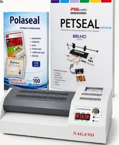 Laminadora Plastificadora Nagano + Polaseal + Petseal