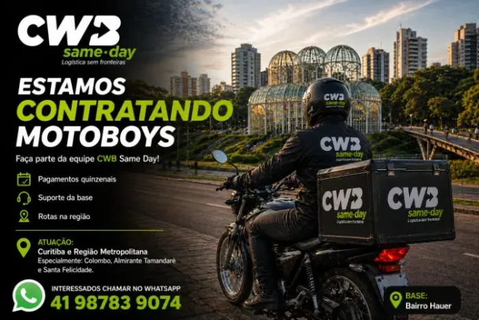 Vagas para Motoboy e Motorista - Entregas E-commerce