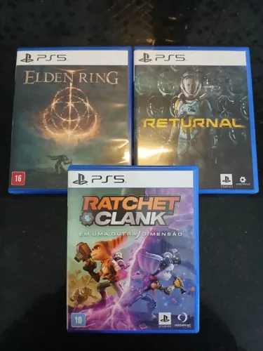 Jogos PS5 - Elden Ring, Returnal, Ratchet & Clank