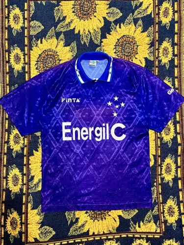 Camisa Cruzeiro Finta Vintage 1995/96 Energil C Nº 13 - Original de Época