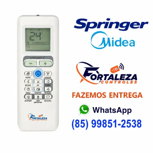 Controle Ar Condicionado Springer Midea 42maca09s5 - Fazemos Entrega Para Toda a Fortaleza