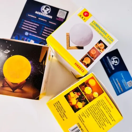 Mini Lua Led Abajur Luminára Decorativa