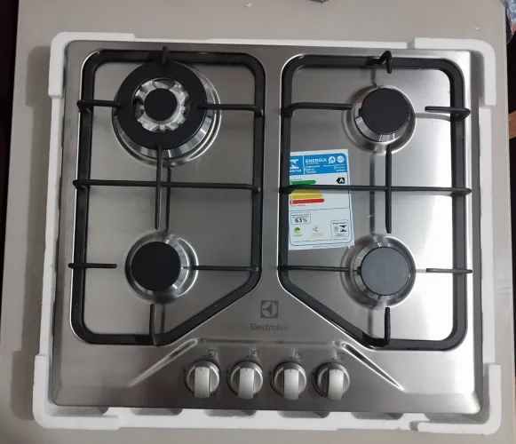 COOKTOP ELECTROLUX 4 BOCAS INOX NOVO NUNCA USADO