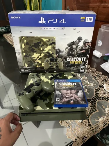 PS4 SLIM 1TB EDIÇÃO LIMITADA CALL OF DUTY WWll