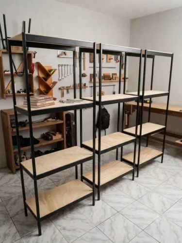 Prateleira industrial para comércio promoção