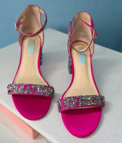 Sandália Blue By Betsey Johnson Mari Fuchsia Original - Tam 38