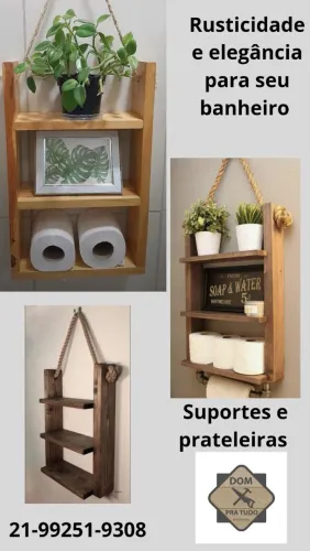 Prateleiras banheiro