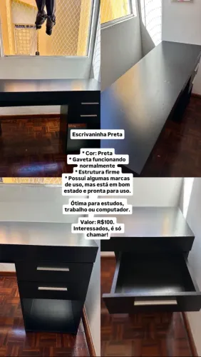Escrivaninha Preta