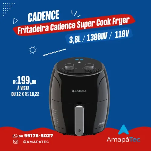Fritadeira Cadence Super Cook Fryer 3,8L