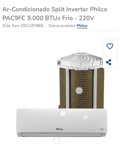 VENDO AR CONDICIONADO 9 mil BTUs Philips ! LACRADO !