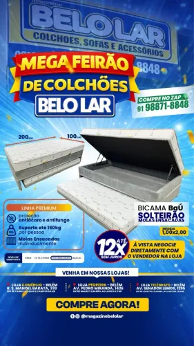 Bicama Baú molas ensacadas