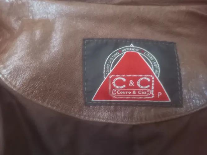 Jaqueta couro legítimo Cia do couro tamanho M